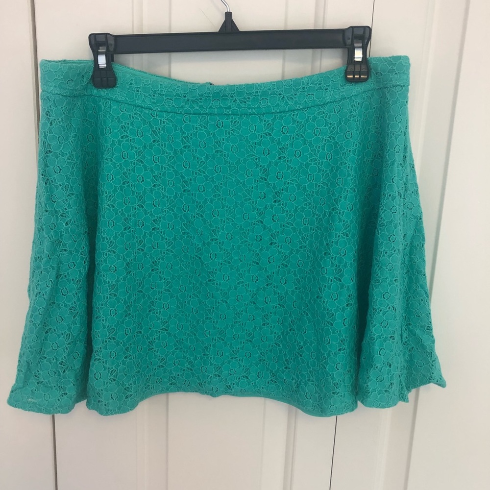 NWOT teal skirt